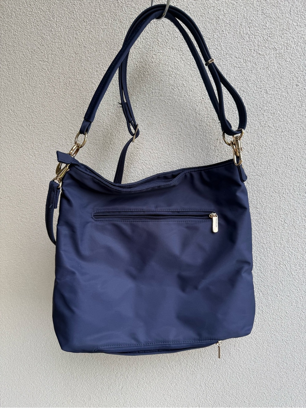 Travelon Anti-Theft RFID Navy Blue Crossbody Travel Bag Hobo Purse Lightweight